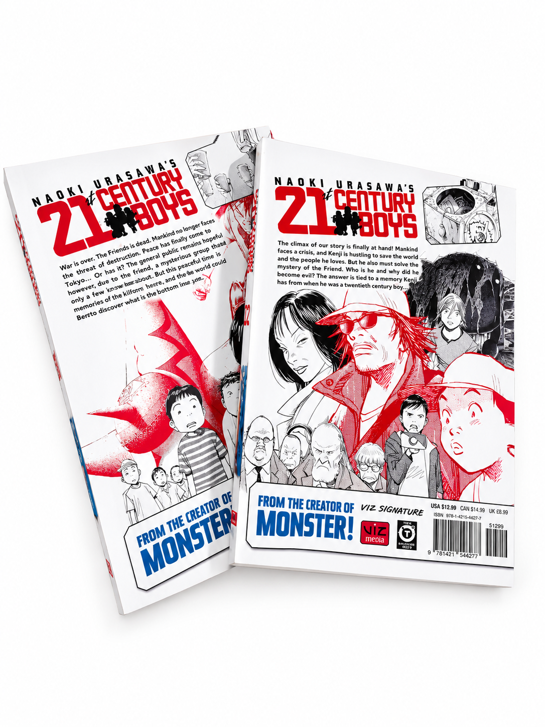 21th Century Boys Manga Volume 1 & 2 Set by Naoki Urasawa | English Edition