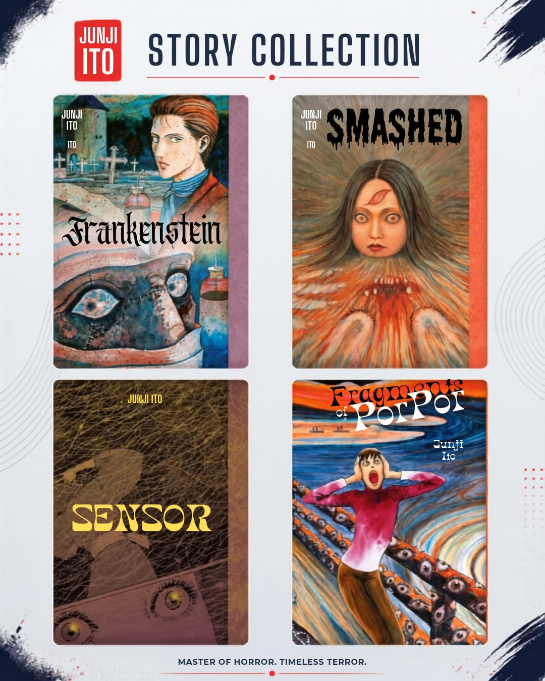 Junji Ito Horror Manga Story Collection – Frankenstein, Smashed, Sensor & Fragments of Horror